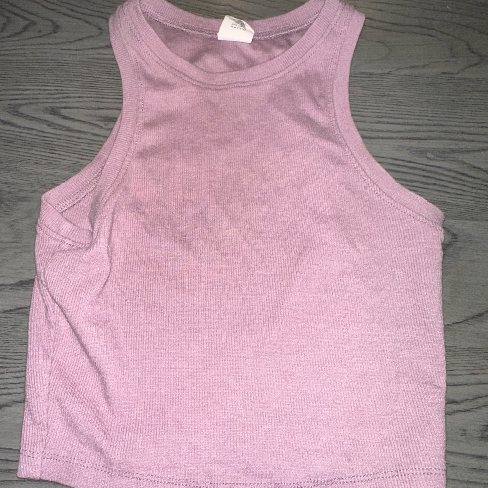 Lavender Sleeveless Knit Top